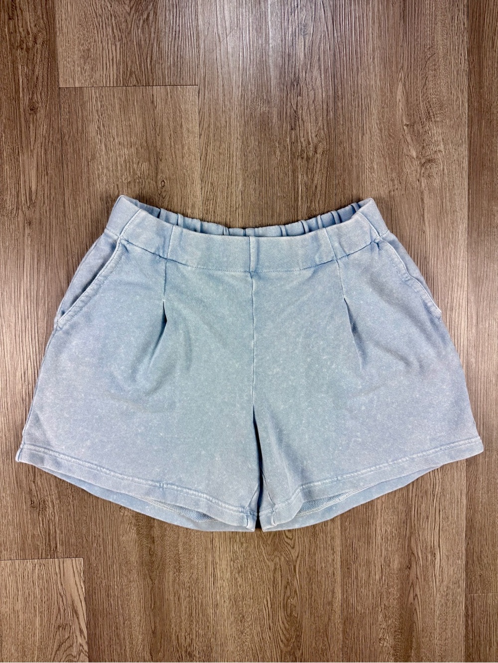 Aerie New Heights Fleece Lounge Wear Shorts Light Blue Casual Comfy Medium